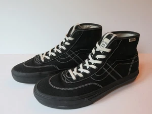Vans Crockett High Decon Nero Bianco Tela Uomo Taglia 10 Skateboard - Foto 1 di 10