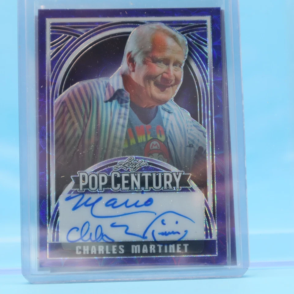 CHARLES MARTINET 2024 Leaf Pop Century #7/10 Autograph "SUPER MARIO BROS" VOICE - Image 1 of 2