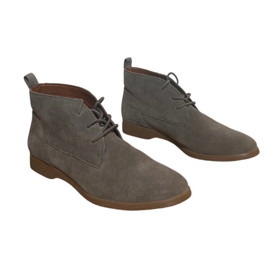 Botín Franco Sarto Gris Gamuza Palazzo Chukka Talla 8 Con Cordones Otoño Foto 1 de 4