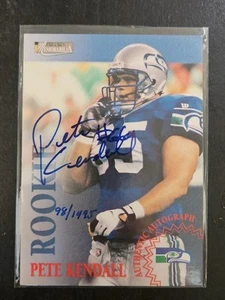 1996 Pro Line II Pete Kendall Rookie On Card Auto /1495 - Picture 1 of 2