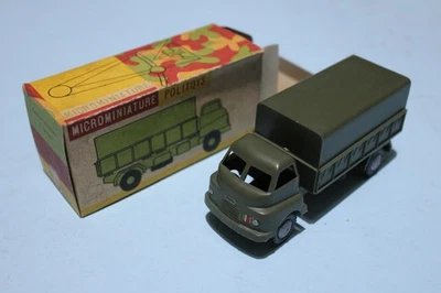 POLITOYS CARRO AUTOCARRO MILITARE COPERTO 3 TON (COD. 4) OTTIMO S. 1:41 CON BOX - Immagine 1 di 3