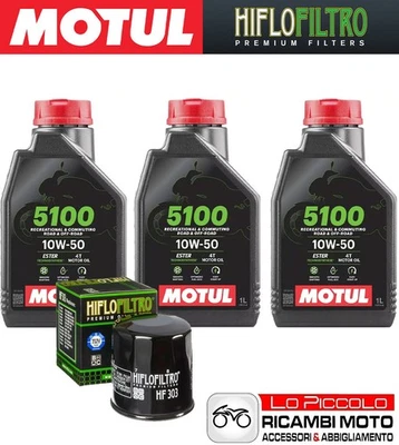 Kit Tagliando 3 OLIO [MOTUL] 5100 10w50 + FILTRO Yamaha YZF 600 R6 S 2008 2009 Foto 1 de 4