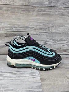 Nike Air Max 97 (GS) scarpe da ginnastica nero/iperviola 921522-015 taglia 5 anni - Foto 1 di 13