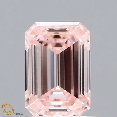 Lab Grown Emerald 1.01 Cts Fancy Intense Pink VS1 IGI Certified CVD Diamond - Image 1 of 4