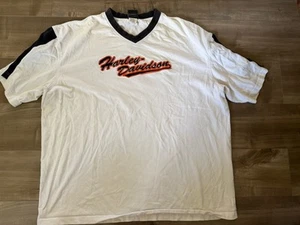 Harley-Davidson T-Shirt V-Ausschnitt 2XL bestickt Vintage 2006 Wisconsin weiß - Bild 1 von 11