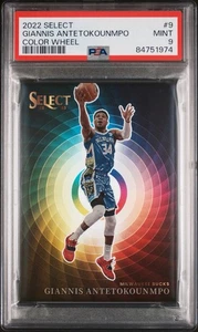 2022-23 Panini Select #9 Giannis Antetokounmpo Color Wheel Prizm PSA 9 Mint - Picture 1 of 3