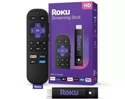 Roku HD Streaming Stick HDMI WiFi Voice Remote Control Black  - Image 1 of 4