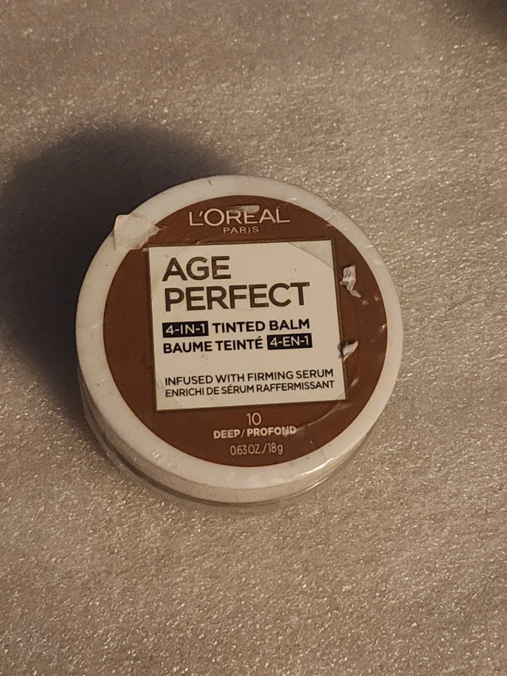 Loreal Age Perfect 4-In-1 Tinted Balm # 10 Deep W/ Firming Serum  Sealed  - Image 1 of 1