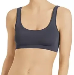 Hanro L60314 Women Grey Touch Feeling Crop Top Bralette Size Small - Picture 1 of 3