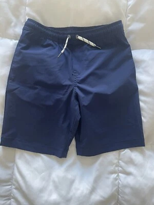 Ralph Lauren Kids Polo Pony Motif Drawstring Swim Shorts For Kids Blue Size 6 - Image 1 of 4