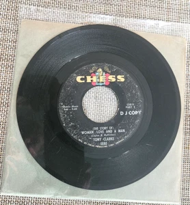 Tony Clark Soul 45 Woman, Love and a Man Pt 1  Pt 2 on Chess Records DJ copy - Picture 1 of 2
