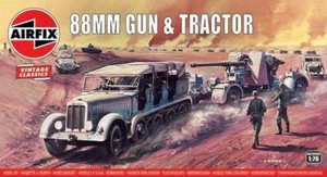 Airfix A02303V - 1/76 88mm Gun And Trattore, Vintage Classic - Nuovo - Foto 1 di 1