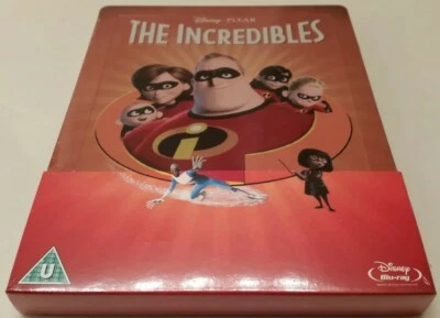 Disney Pixar's The Incredibles Embossed STEELBOOK (Blu-ray, UK) RARE REGION FREE - Image 1 of 4