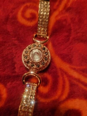 Hermosa pulsera Belmont de oro rosa a presión de jengibre con broche de presión de oro rosa de 18 mm a juego Foto 1 de 4