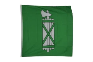 Schweiz Kanton St. Gallen Hissflagge St. Gallener Fahnen Flaggen 150x150cm - Afbeelding 1 van 1