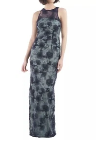 Js Collections Embroidered-Mesh Sequined Gown, Oxford Blue, Size 16, $278 - Picture 1 of 7