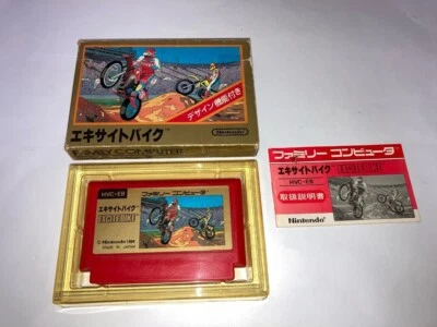 Excite Bike Boxed with Manual CIB Nintendo Famicom FC In Stock A Japan import - Image 1 of 4