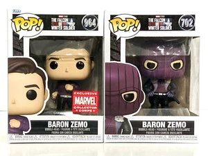 New Funko TFATWS Baron Zemo 702 + Marvel Collector Corps 964 with sorters - Picture 1 of 8