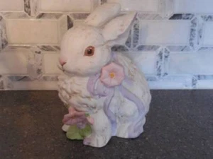 Enesco Bunny Rabbit Pocelain/Ceramic 6" Tall 1988 - Picture 1 of 7