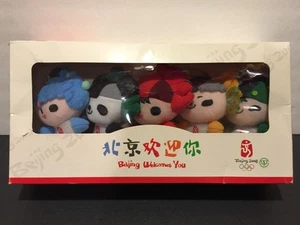 NEW IN BOX Complete Set of 5 Plush Keychain 2008 China Beijing Olympic Mascots! - Picture 1 of 12