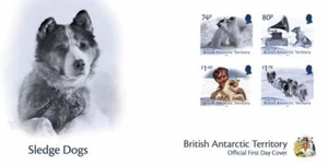 2024/01- BAT-BRITISH ANTARCTIC - SLEDGE DOGS FDC 4V complet set MNH**X - Picture 1 of 1