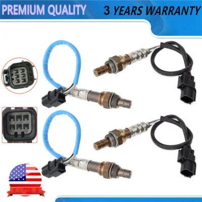 4X Oxygen Sensor Up+Down For Acura MDX 3.7L 2007-2013 Honda Pilot 3.5L 2012-2015 - Image 1 of 4