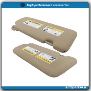 Par de parasol beige con luces y espejo adecuado para Honda CR-V 2017-2022 NUEVO - Imagen 1 de 13