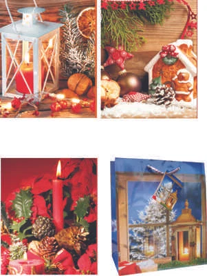 Geschenktüten Mini 24 x Weihnachten Geschenktasche Beutel Weihnachtsbeutel 7336 - Bild 1 von 4