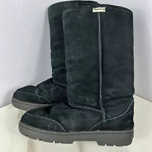 Bearpaw Womens Emma Casual Boots Shoes 8 Medium Height Black - Picture 1 of 5