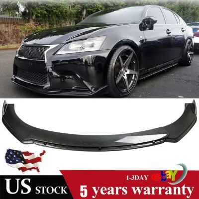 Комплект спойлеров кромок переднего бампера из углеродного волокна для кузова Lexus GS F GS350 GS450h - Изображение 1 из 4