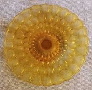 Servierplatte Vintage Fenton Braunglas 10,5" rund erhöht 1,5" Standfuß - Bild 1 von 15