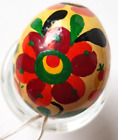 Oster-Ei Anhänger Ostern Blüten Naive Blumen-Malerei auf Hühnerei Handgemalt