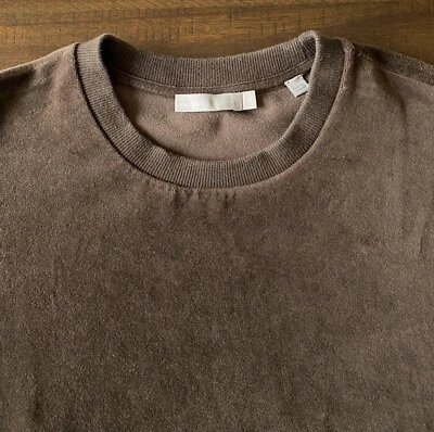 Vince Brown Velvet Pullover Sweatshirt Size XS Crewneck - Image 1 of 4