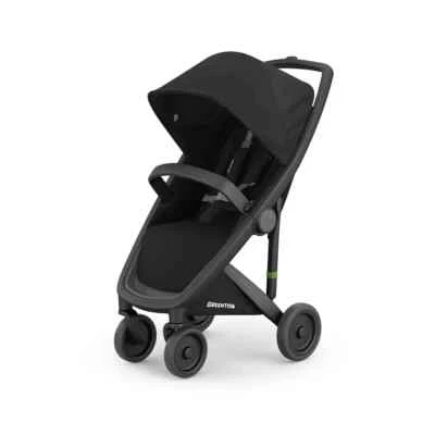 Greentom klassischer Kinderwagen mit Sitz – schwarz/schwarz - Bild 1 von 4
