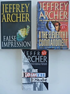 JEFFREY ARCHER - JOB LOT THREE GENERAL FICTION BOOKS ( 1H/B 2 P/B) - Picture 1 of 3