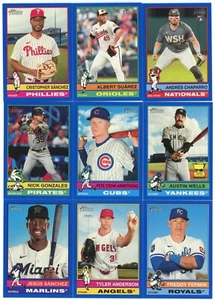 2025 Topps Heritage Blue Border Parallel Complete Your Set You Pick #401-500 - Bild 1 von 4