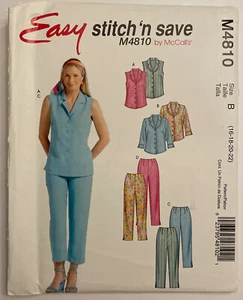 McCall's Misses' M4810 Stitch N Save Sewing Pattern Sizes: 16-22 - Picture 1 of 2