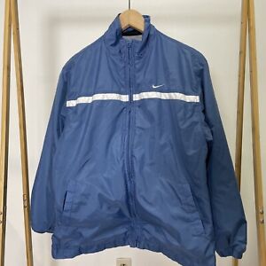 Vintage Nike Jacket Windbreaker Light Blue Zip Up Size L (14-16)