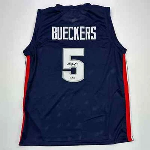 Facsimile Autographed Paige Bueckers UConn Blue Reprint Jersey Size Men's XL - Picture 1 of 4