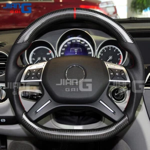 Volante de fibra de carbono para Mercedes Clase G G500 G550 13-18 con calefacción - Imagen 1 de 9