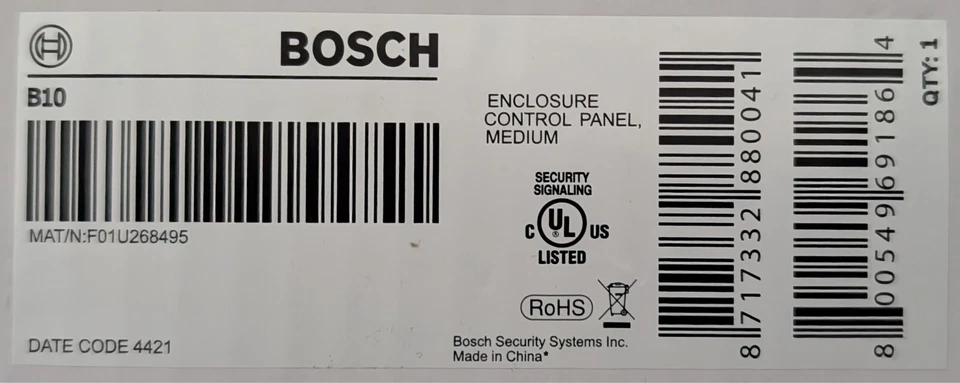 Panel de control de carcasa Bosch B10 mediano - ENVÍO EL MISMO DÍA Foto 1 de 1