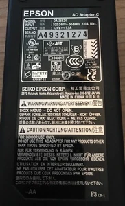 Epson Netzteil DA-36E24 24V Original Epson AC Adapter - Bild 1 von 3