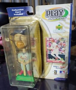 Upper Deck Play Makers Mark McGwire 2001 MLB Edition Bobblehead, Card, in Box
