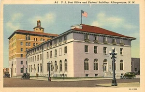 Postal de la Oficina Federal Edificio Albuquerque Nuevo México casi nueva pm 1947 - Imagen 1 de 2