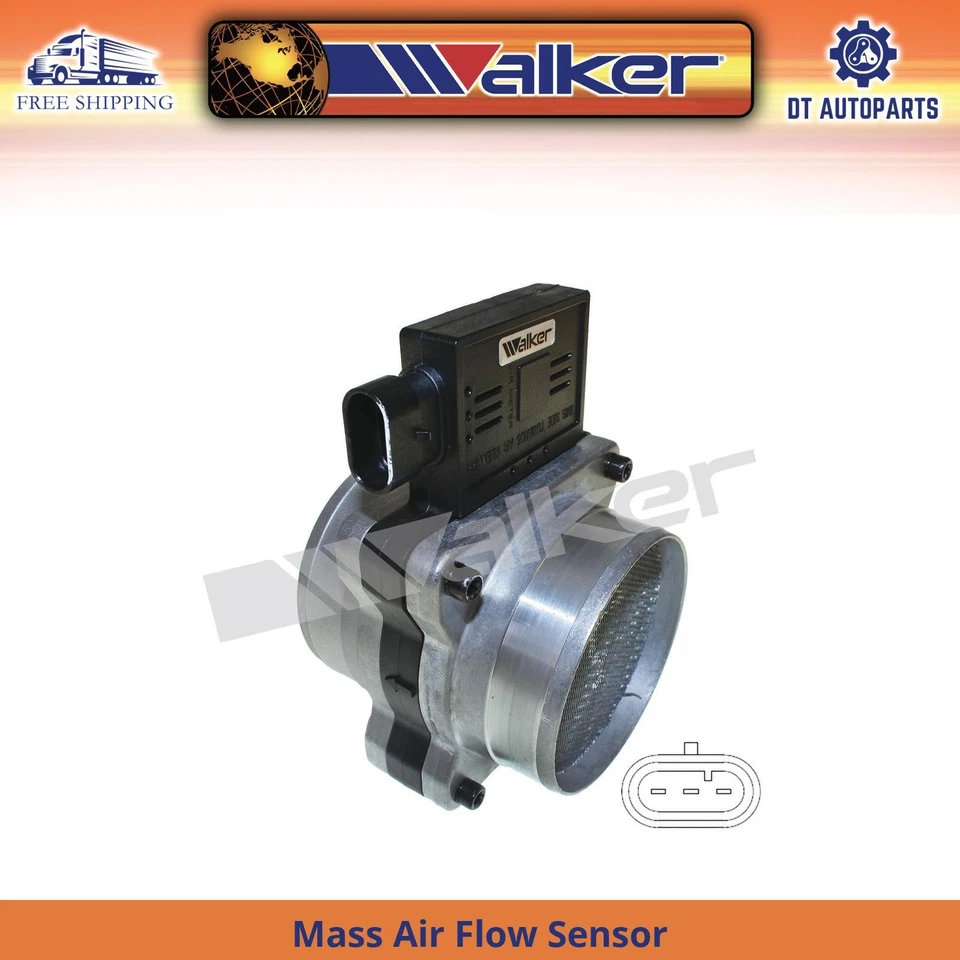 Sensor de flujo de aire masivo Walker 1997 1998 1999 para GMC Sonoma 1996-2004 4,3 L V6 Foto 1 de 4