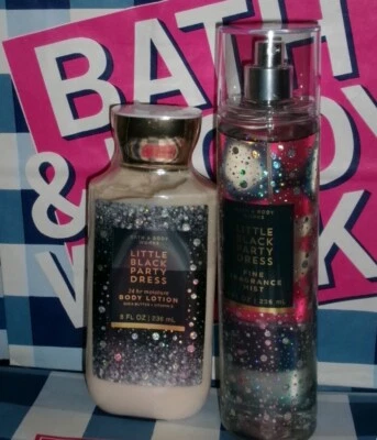 Bath & Body Works LITTLE BLACK PARTY DRESS Conjunto de Loción Corporal y Bruma de Fragancia Fina Foto 1 de 3