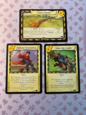 Harry Potter TCG School Broom #70/80 CCG Adventures At Hogwart's - Image 1 of 2