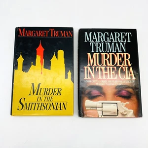 2 Margaret Truman Murder In The CIA, Smithsonian Hardcover Dust Jacket Book Club - Picture 1 of 6