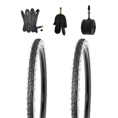 2x 26 Zoll Reifen Kenda 26x1.95 Zoll 50-559 mit Weisswand mit Schläucheauswahl - Bild 1 von 4