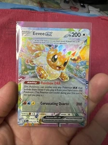 Pokemon TCG Eevee ex 075/131 2025 Prismatic Evolutions Double Rare Card - NM - Picture 1 of 2